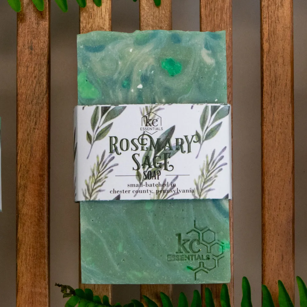 Artisan Made Vegan Bar Soap - Rosemary Sage