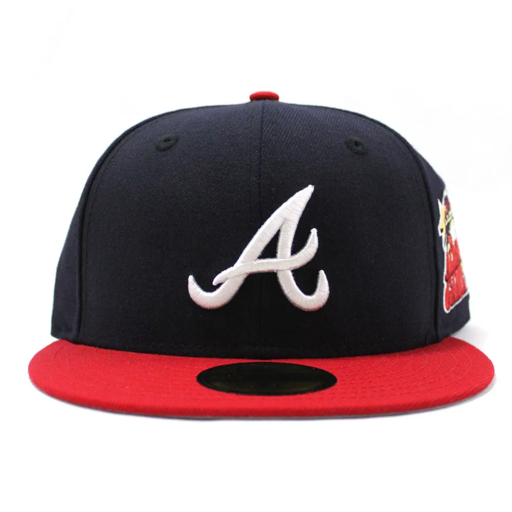 Atlanta Braves 2000 All Star Game New Era 59Fifty Fitted Hat (Navy Red Gray Under Brim)