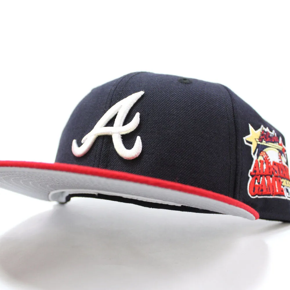 Atlanta Braves 2000 All Star Game New Era 59Fifty Fitted Hat (Navy Red Gray Under Brim)