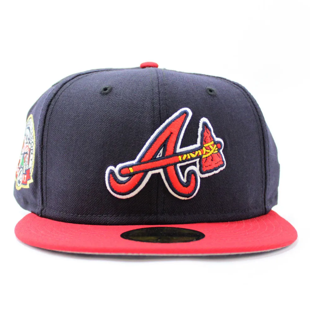 Atlanta Braves 2017 Inaugural Season New Era 59Fifty Fitted Hat (Navy Gray Under Brim)