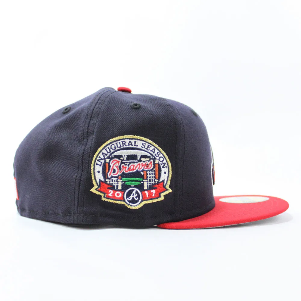 Atlanta Braves 2017 Inaugural Season New Era 59Fifty Fitted Hat (Navy Gray Under Brim)