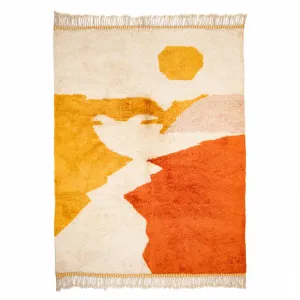 Autumn sunset - Luxury Shag Moroccan Rug