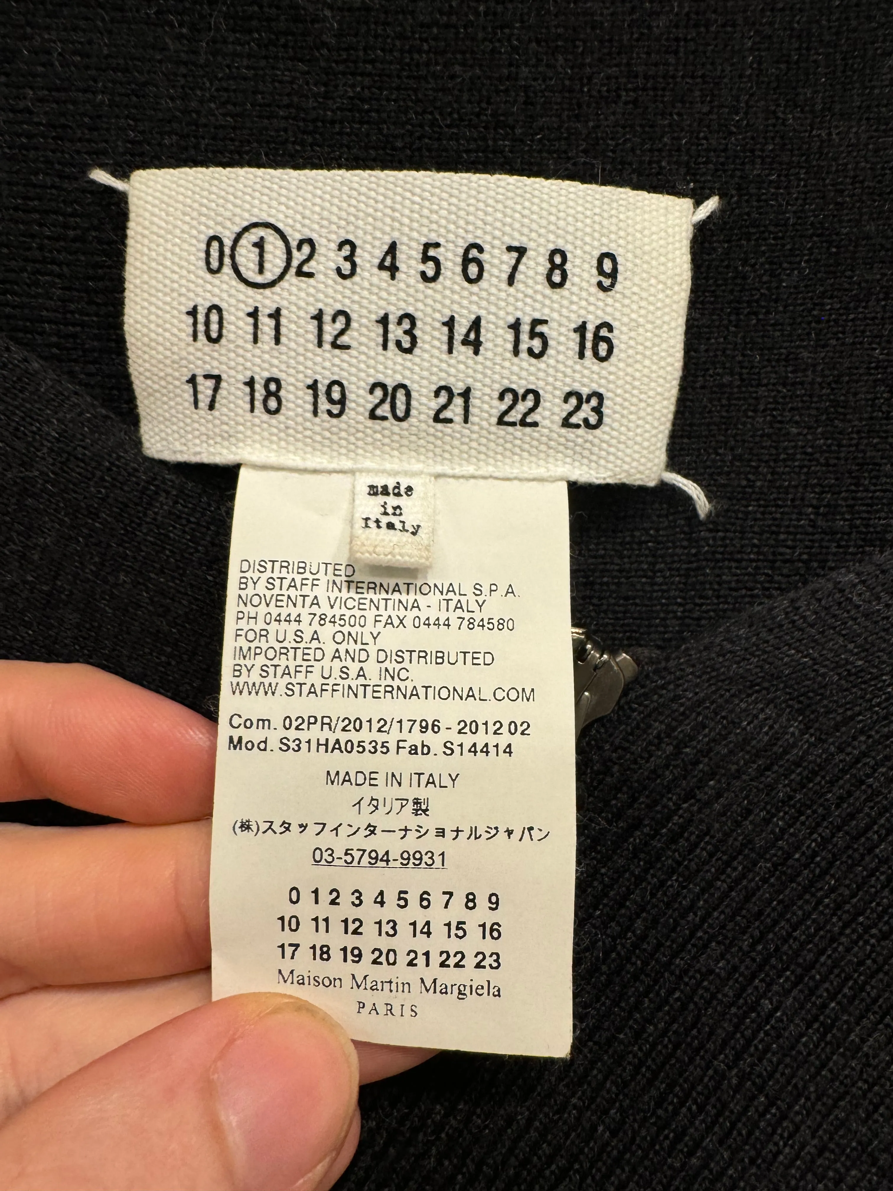 A/W2012 Maison Margiela tornado wool knit sweater