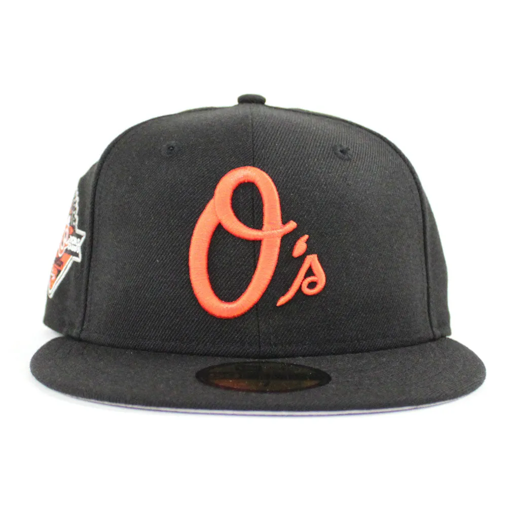 Baltimore Orioles 50TH Anniversary 1970 World Champ New Era 59Fifty Fitted Hat (Black Orange Gray Under Brim)
