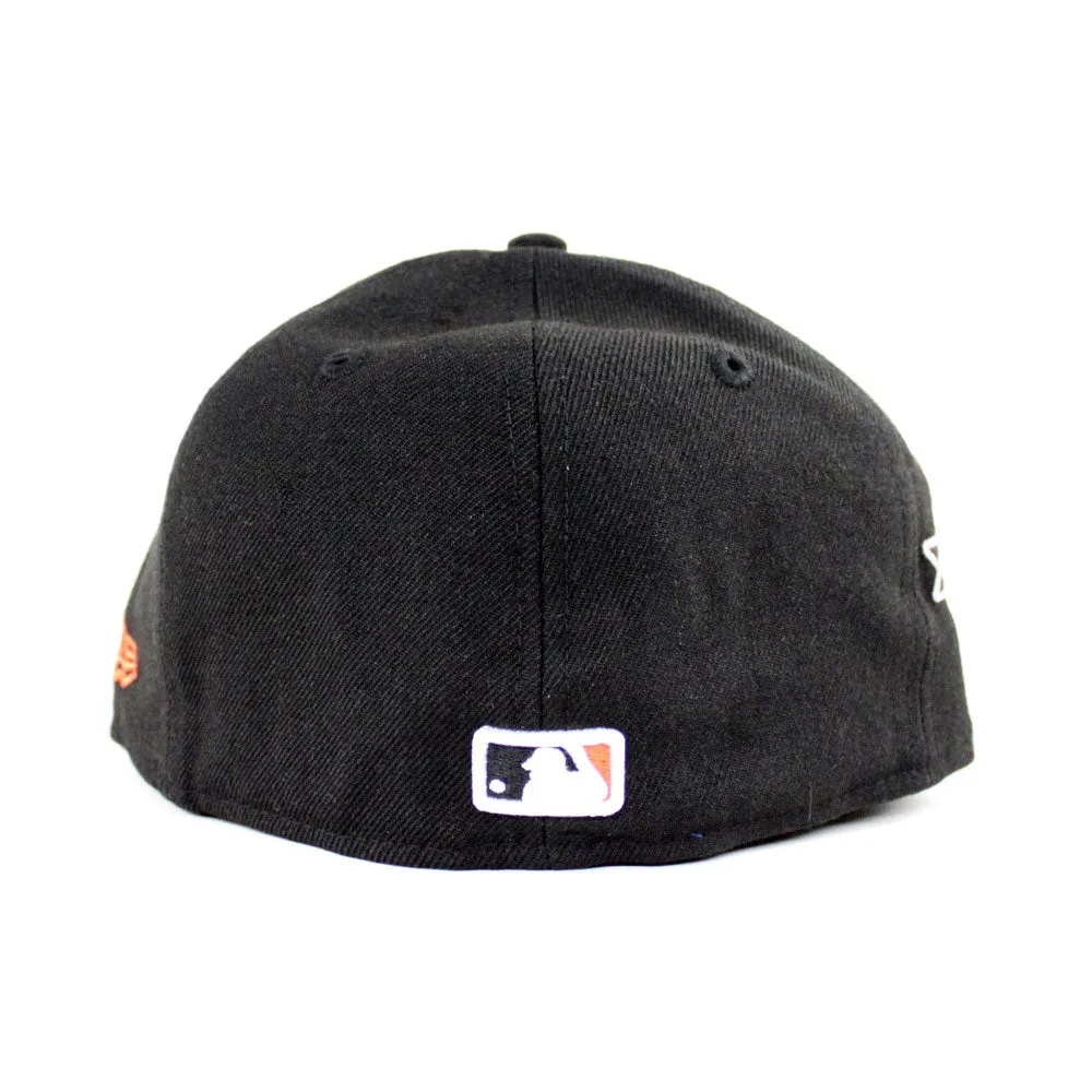 Baltimore Orioles 50TH Anniversary 1970 World Champ New Era 59Fifty Fitted Hat (Black Orange Gray Under Brim)