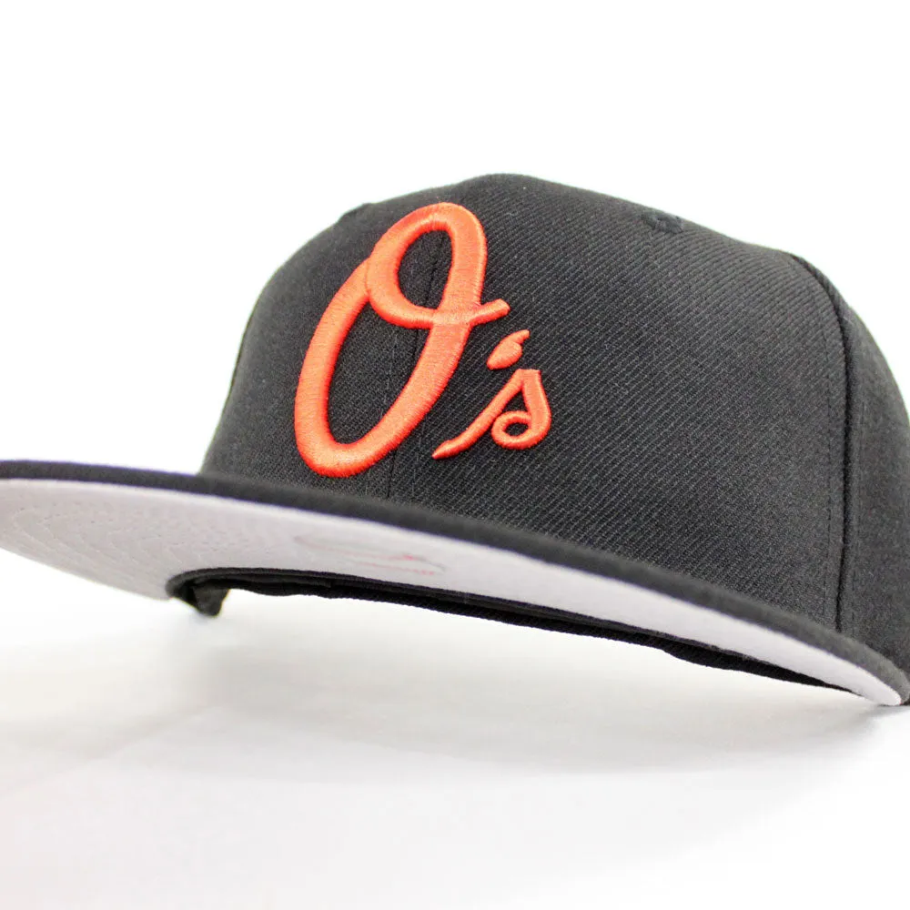 Baltimore Orioles 50TH Anniversary 1970 World Champ New Era 59Fifty Fitted Hat (Black Orange Gray Under Brim)