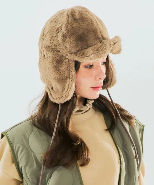 BENECIA 12 Wire Ear Warmer Cap - Beige
