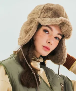 BENECIA 12 Wire Ear Warmer Cap - Beige