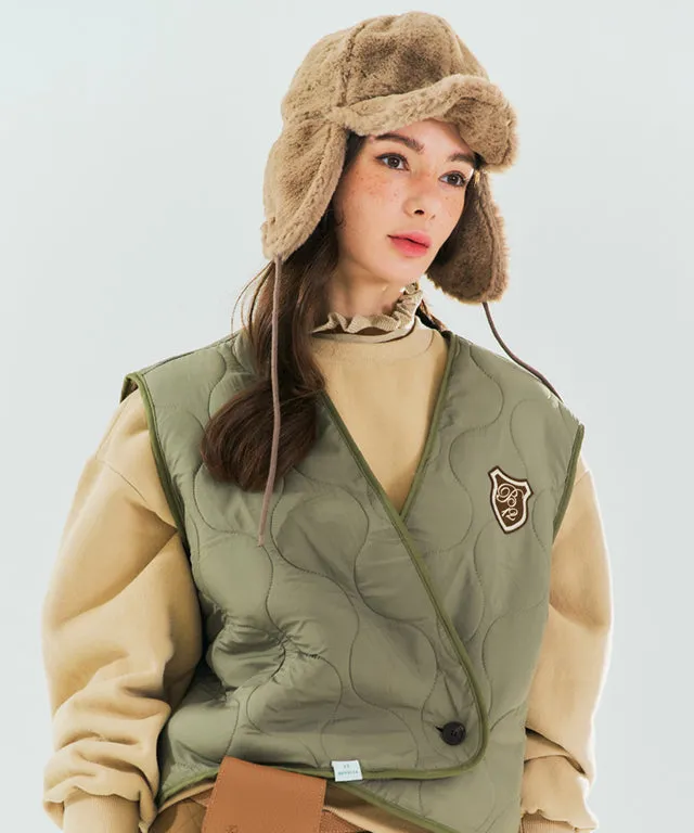 BENECIA 12 Wire Ear Warmer Cap - Beige