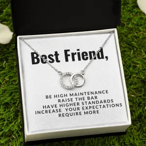 Best Friend Circle Necklace-Be high maintenance