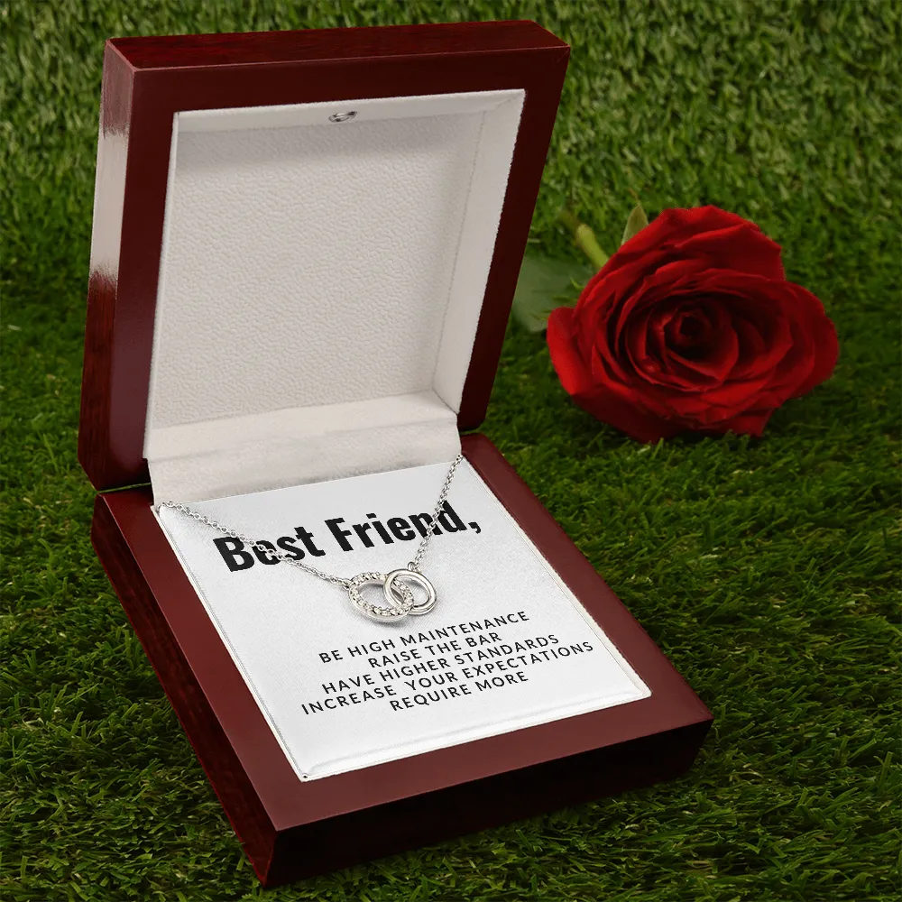Best Friend Circle Necklace-Be high maintenance
