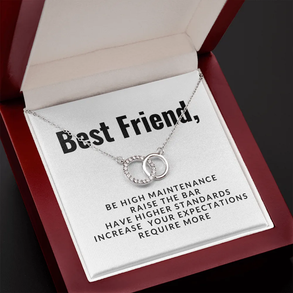 Best Friend Circle Necklace-Be high maintenance