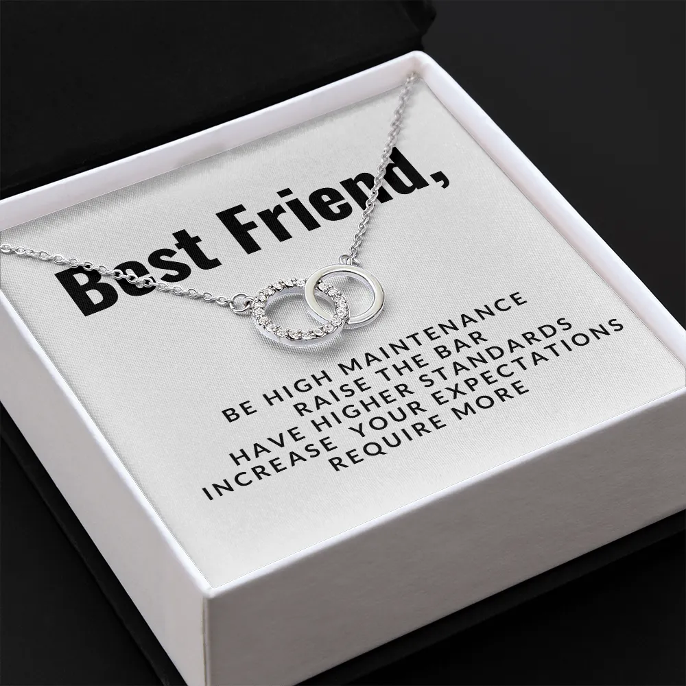Best Friend Circle Necklace-Be high maintenance