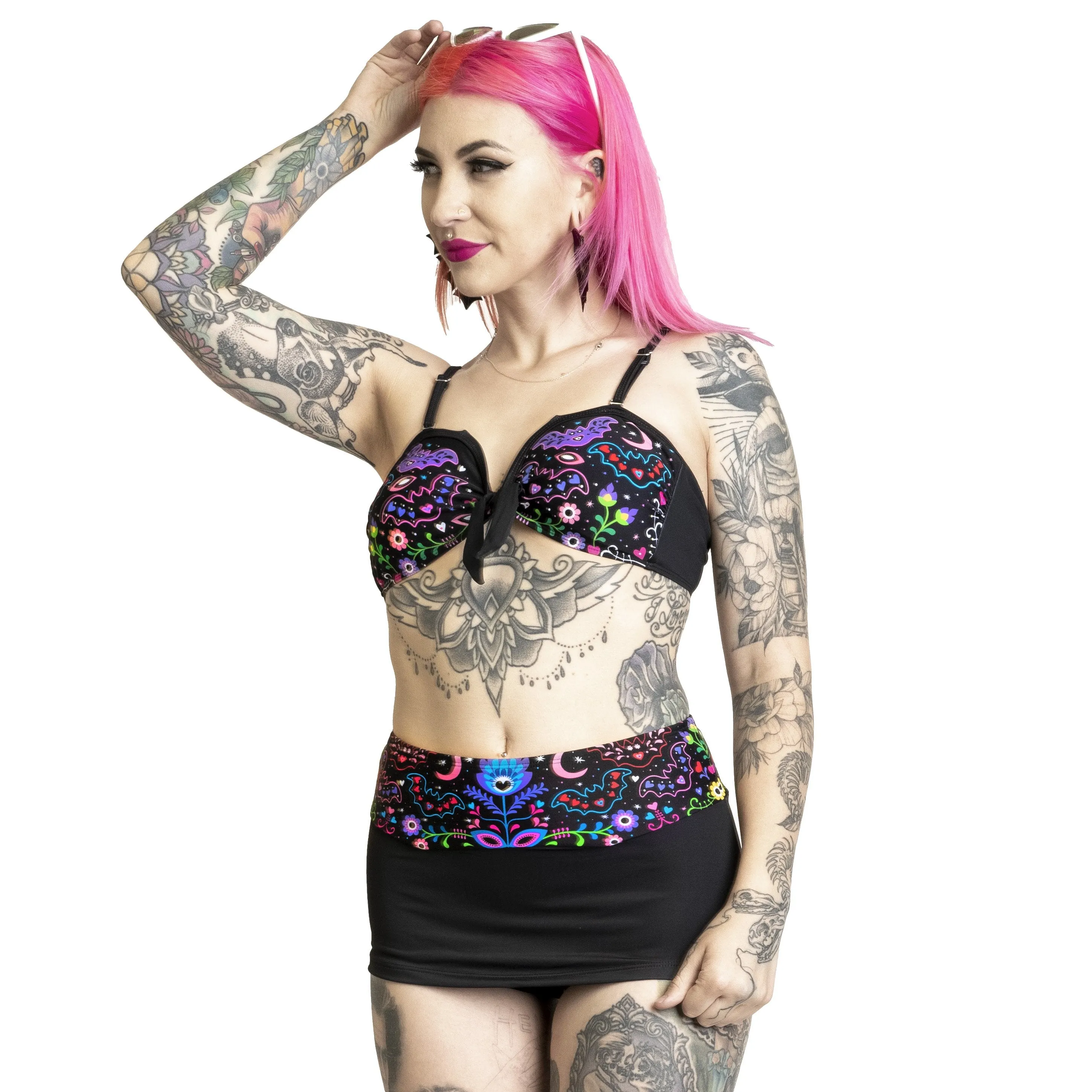 BIKINI PIN UP SKIRTED | BATTY FOLK
