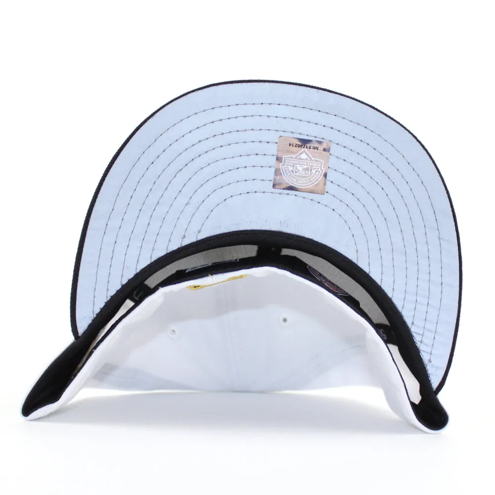 Birmingham Barons Southern League Patch New Era 59Fifty Fitted hat (White Black 3M REFLECTIVE UNDER BRIM)