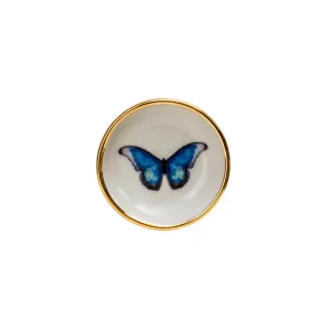 Blue Morpho Butterfly Ring Dish