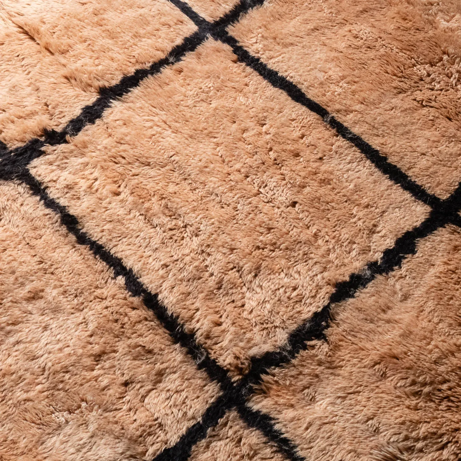 Blushing Maze - Luxury Shag Moroccan Rug