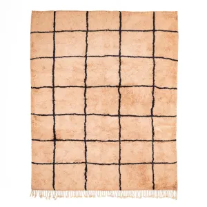 Blushing Maze - Luxury Shag Moroccan Rug