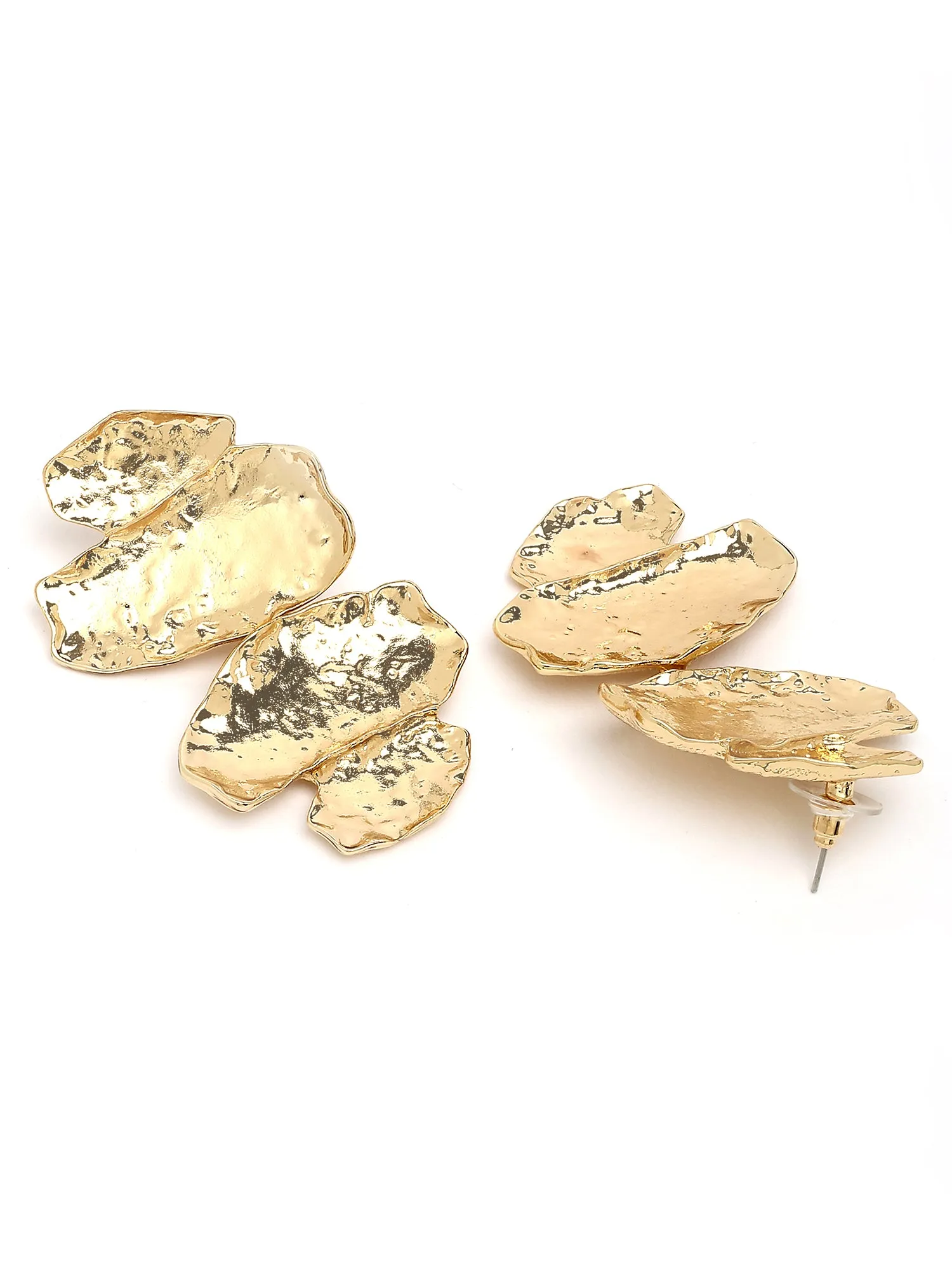 Bohey by KARATCART Gold-Plated Contemporary Gold Drop Earrings for Women