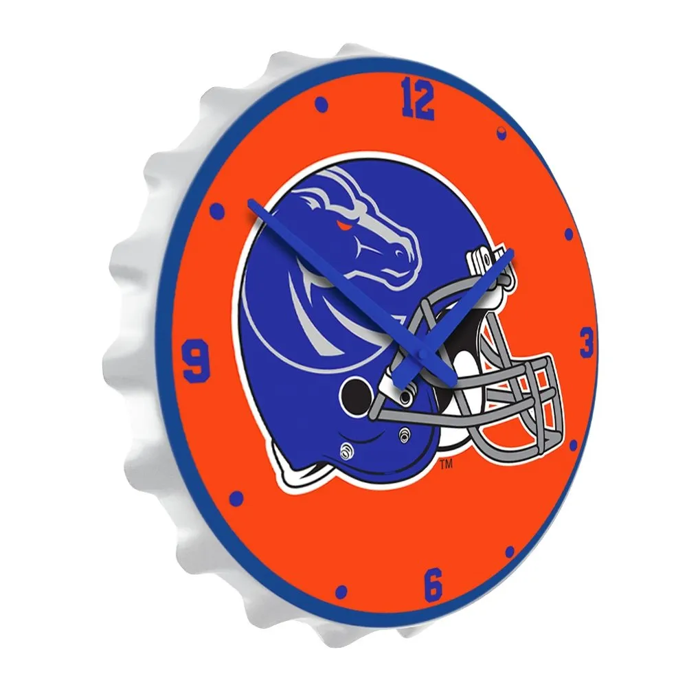 Boise State Broncos: Helmet - Bottle Cap Wall Clock