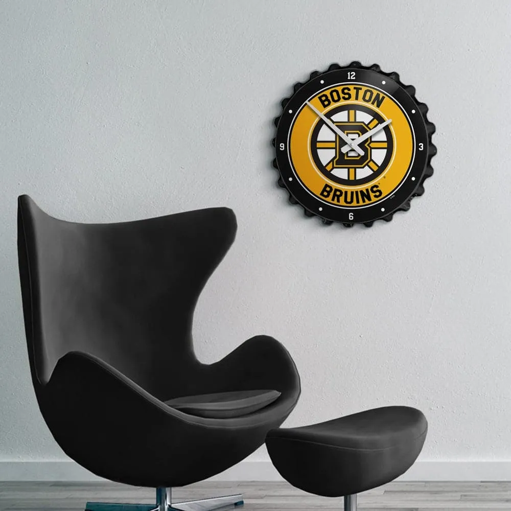Boston Bruins: Bottle Cap Wall Clock