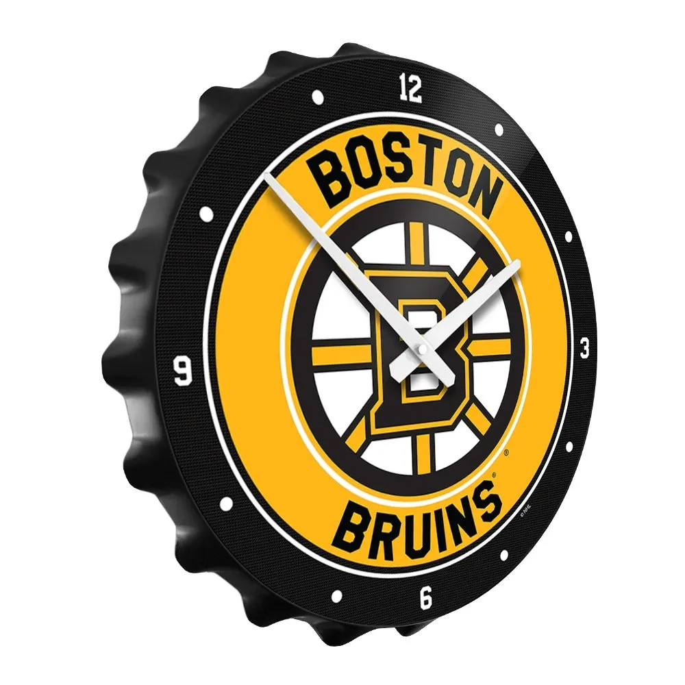 Boston Bruins: Bottle Cap Wall Clock