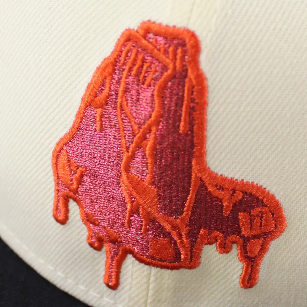 Boston Red Sox 2004 World Series New Era 59Fifty Fitted Hat (Chrome White Navy Gray Under Brim)