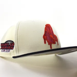 Boston Red Sox 2004 World Series New Era 59Fifty Fitted Hat (Chrome White Navy Gray Under Brim)