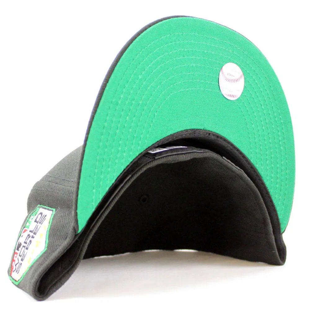 Boston Red Sox 2018 World Series New Era 59Fifty Fitted Hat (Glow in the Dark Black Green Under Brim)