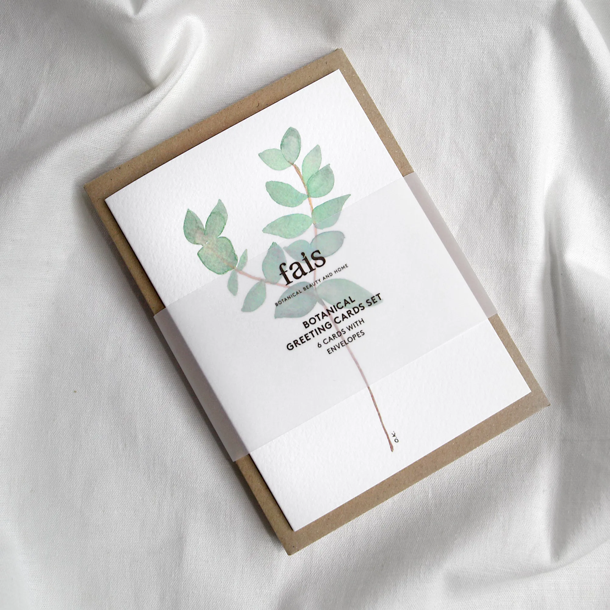 Botanical Handmade Greeting Cards Set