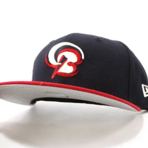 BOWIE BAYSOX New Era 59Fifty Fitted Hat (NAVY RED GRAY UNDER BRIM)