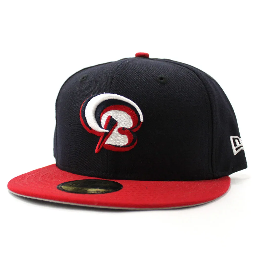 BOWIE BAYSOX New Era 59Fifty Fitted Hat (NAVY RED GRAY UNDER BRIM)