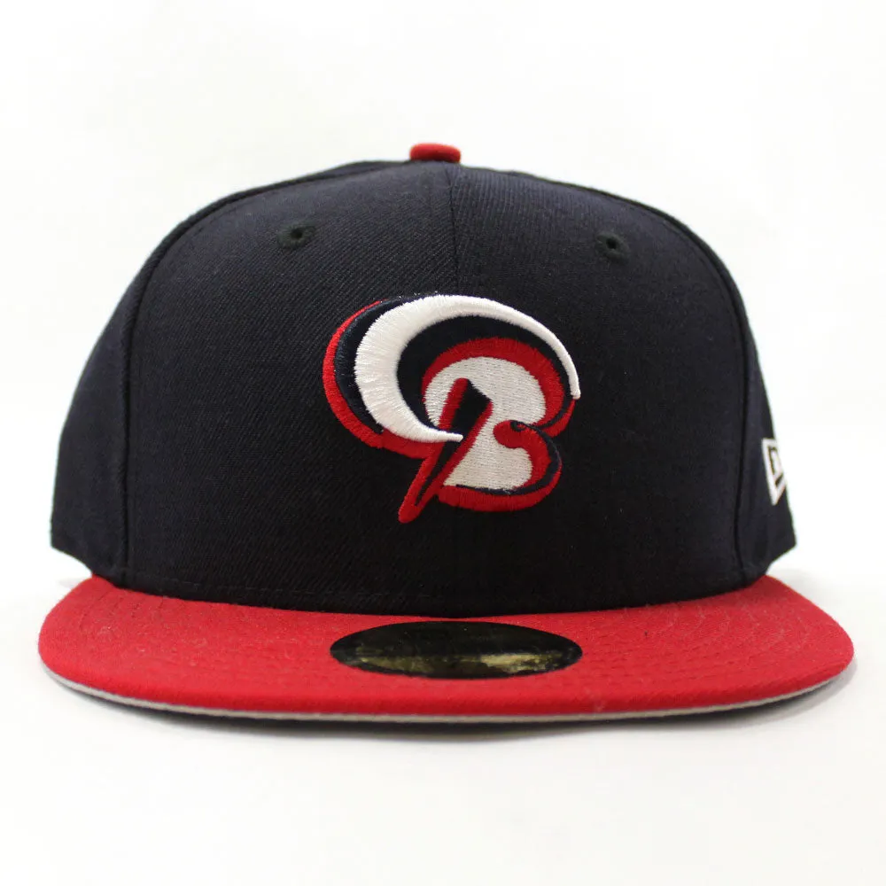 BOWIE BAYSOX New Era 59Fifty Fitted Hat (NAVY RED GRAY UNDER BRIM)
