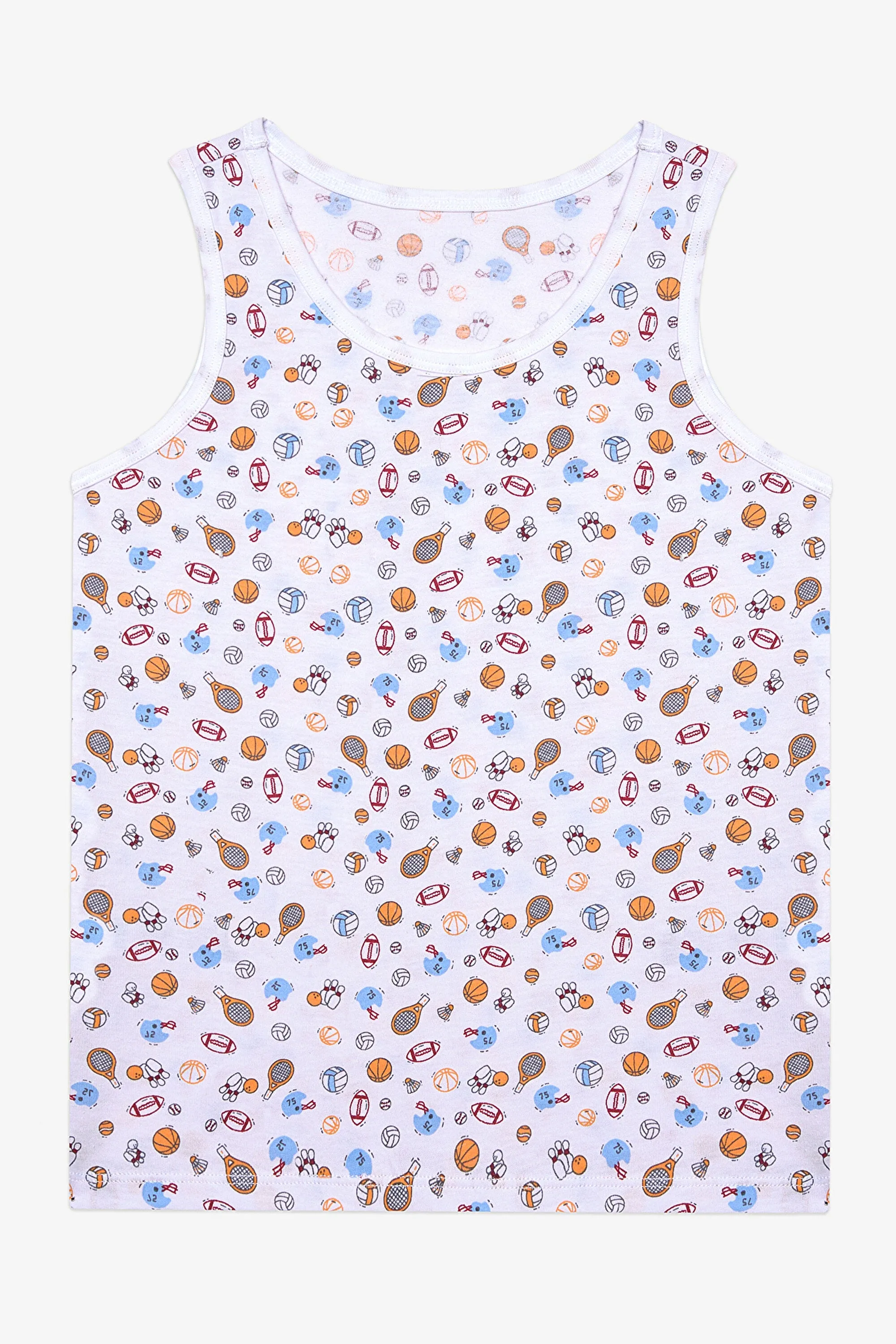 Boy Sporty 2-Pack Multicolored Undershirt