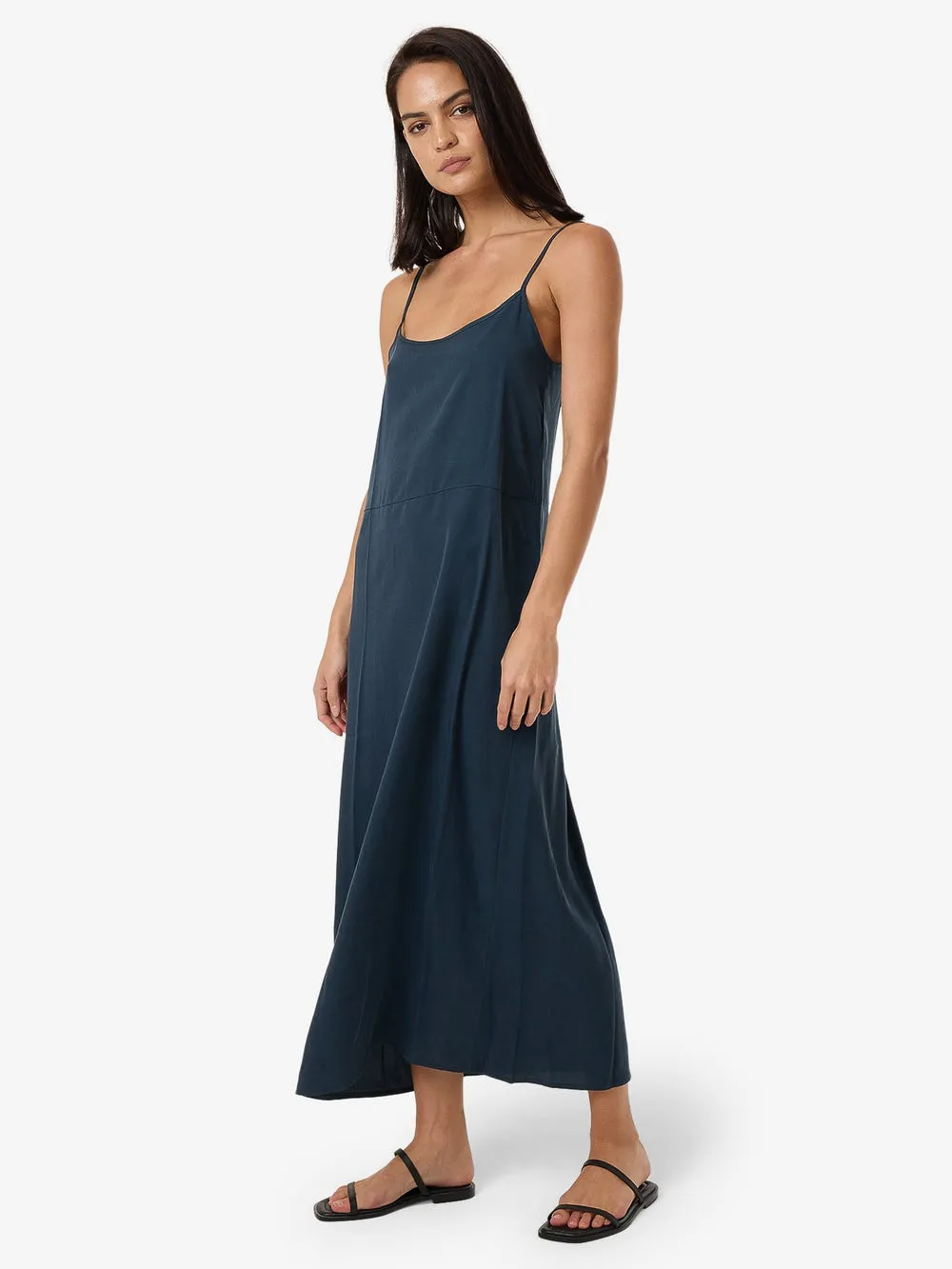 Breezy Slip Dress in Dark Slate
