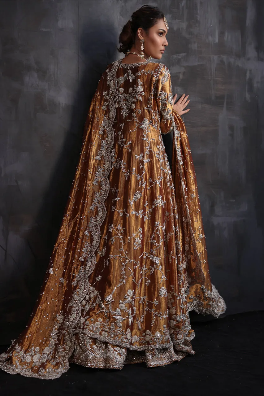 Bridal Lehenga with Embellished Frock and Dupatta Dress