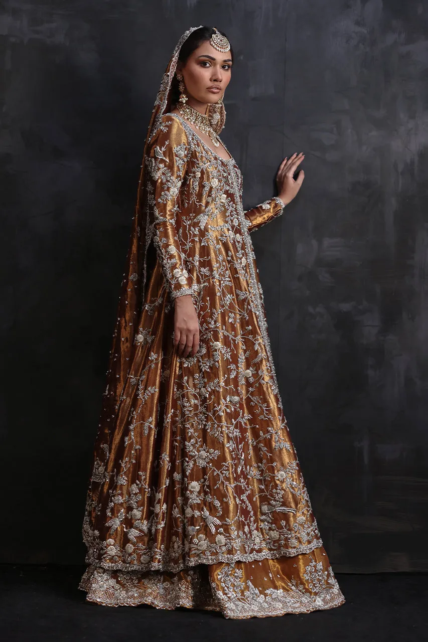 Bridal Lehenga with Embellished Frock and Dupatta Dress