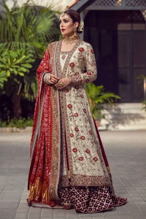 Bridal Luxury Lehnga Outfit in Ivory Color #Y2070