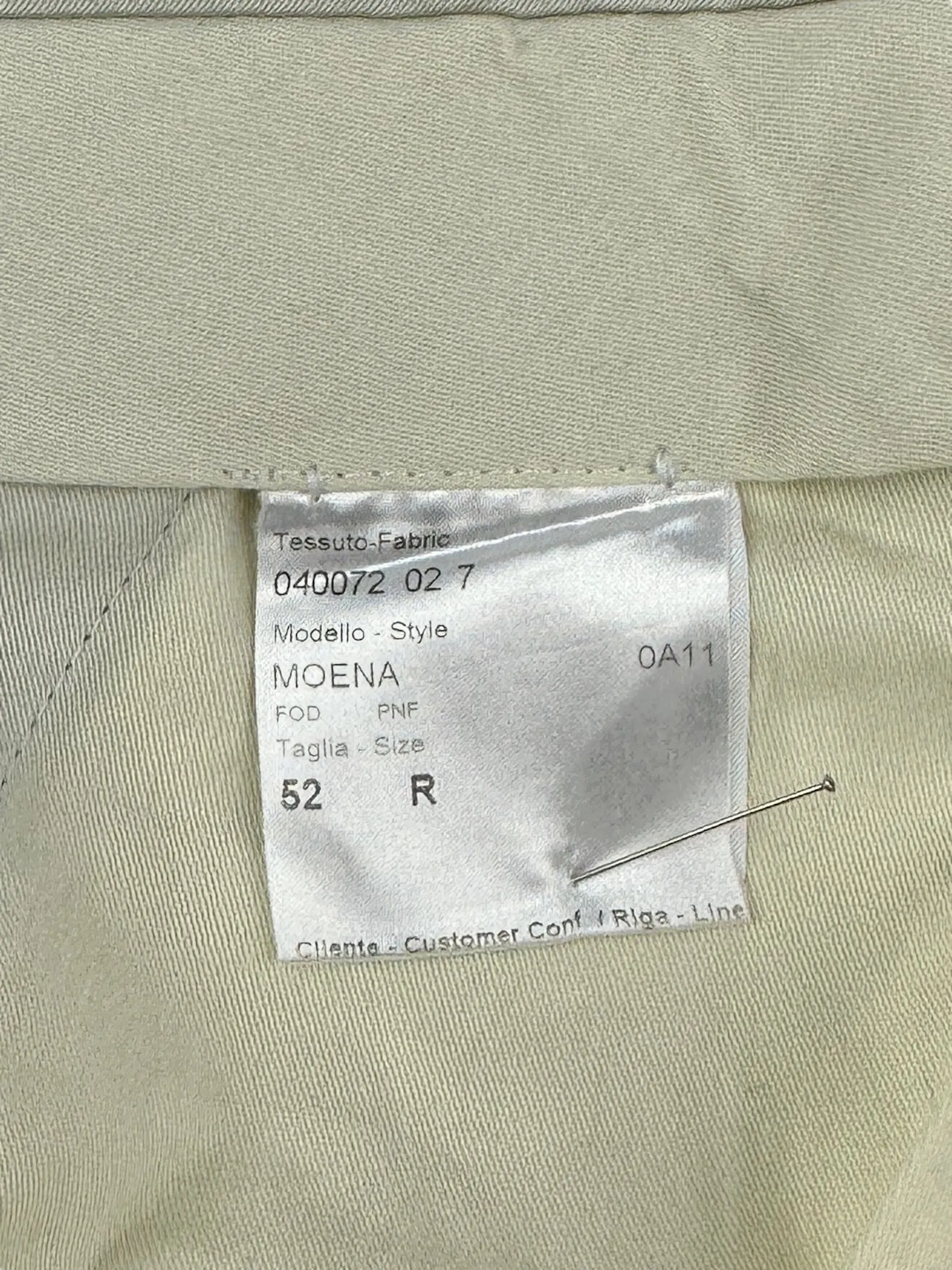 Brioni Taupe Wool & Silk Trousers