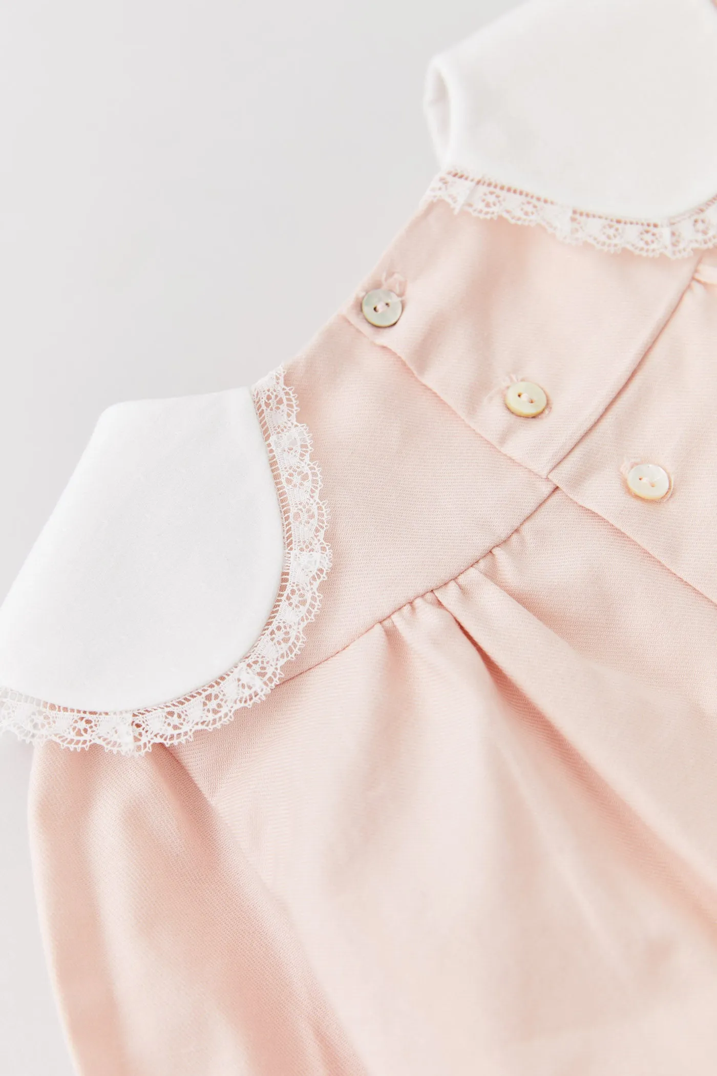 Bubble Dress Long Sleeve in Blush Pink