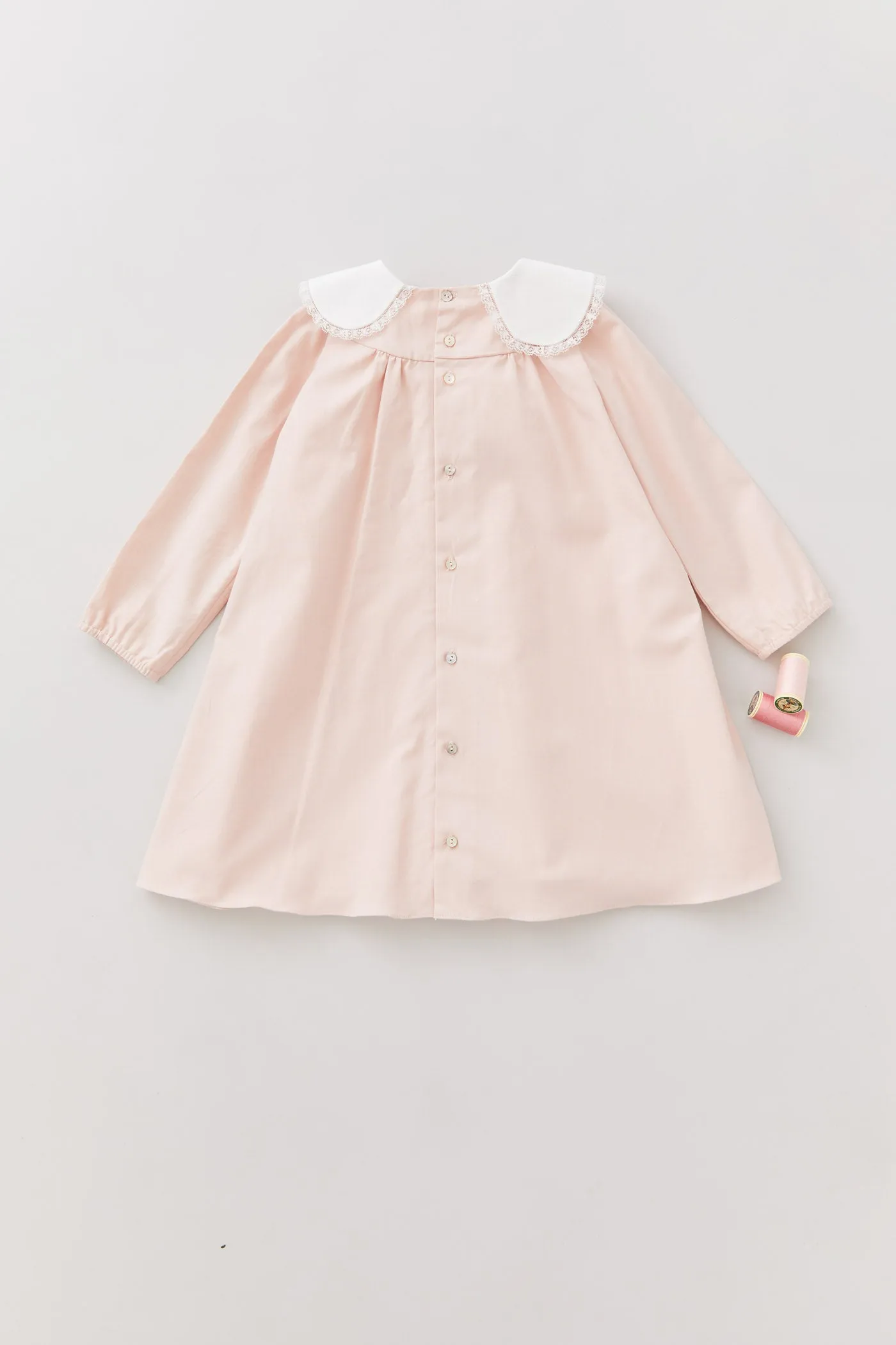 Bubble Dress Long Sleeve in Blush Pink