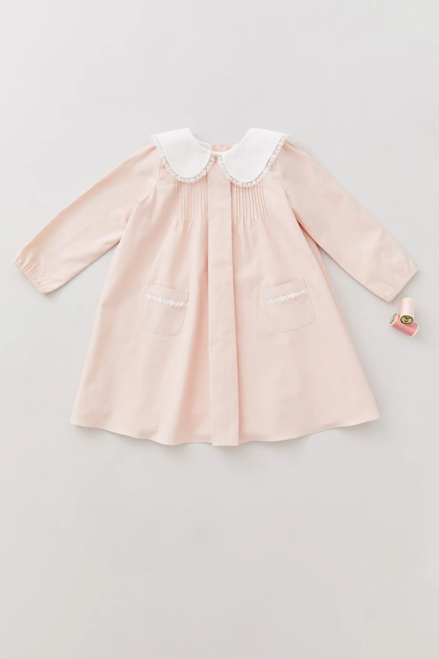 Bubble Dress Long Sleeve in Blush Pink