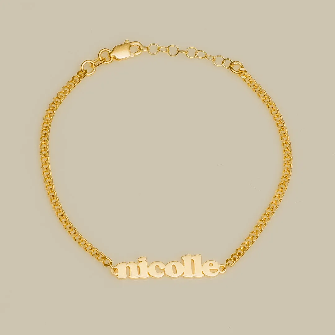 BUBBLE NAME BRACELET