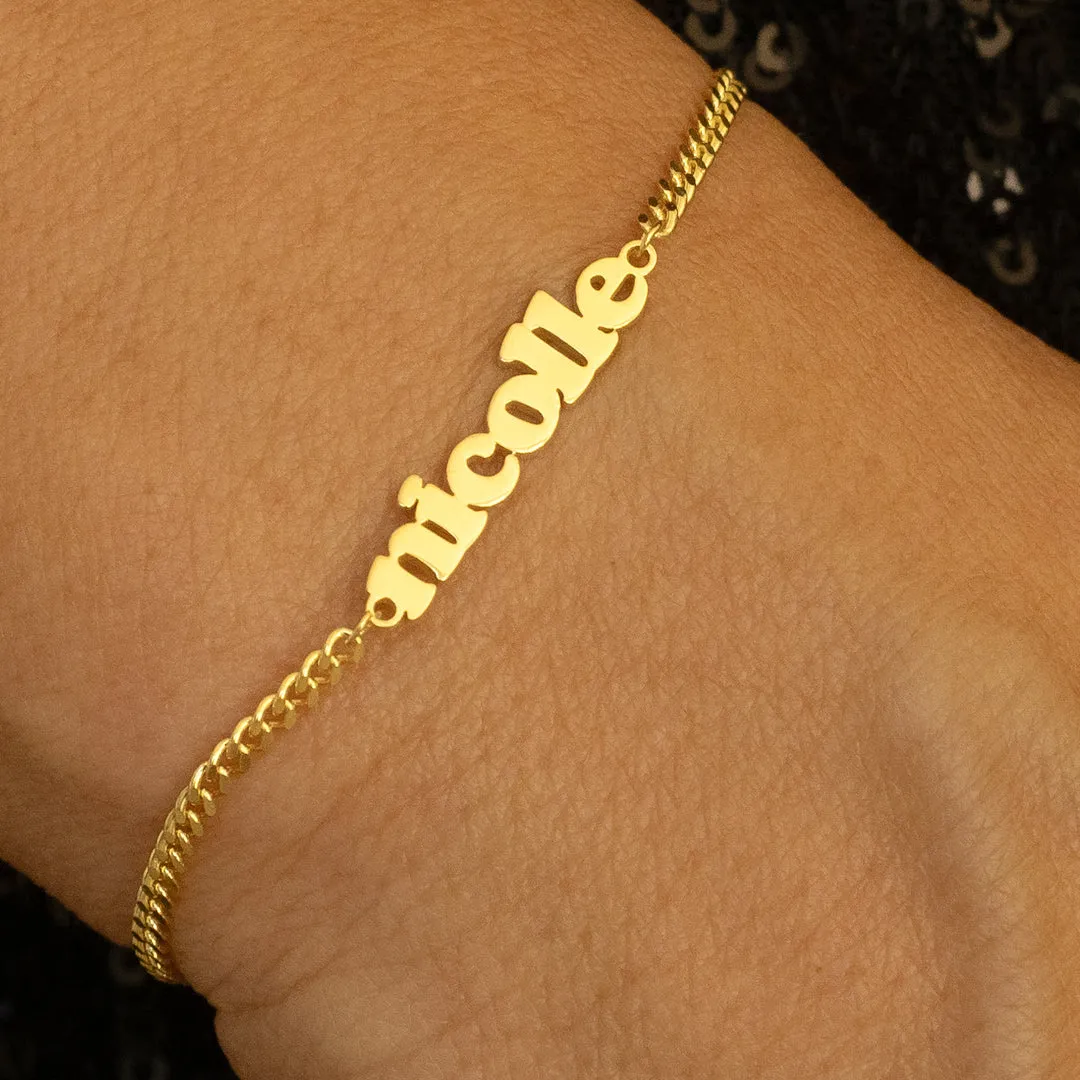 BUBBLE NAME BRACELET