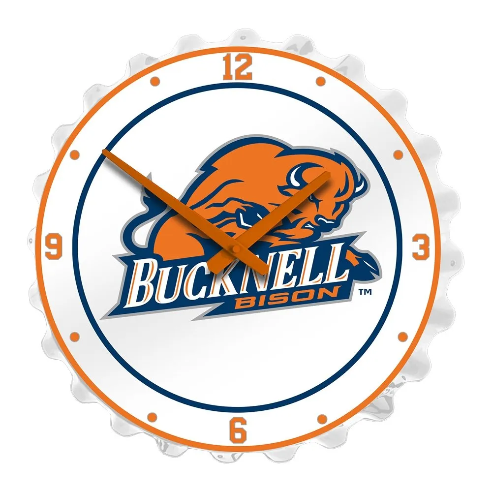 Bucknell Bisons: Bottle Cap Wall Clock