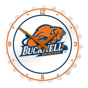 Bucknell Bisons: Bottle Cap Wall Clock
