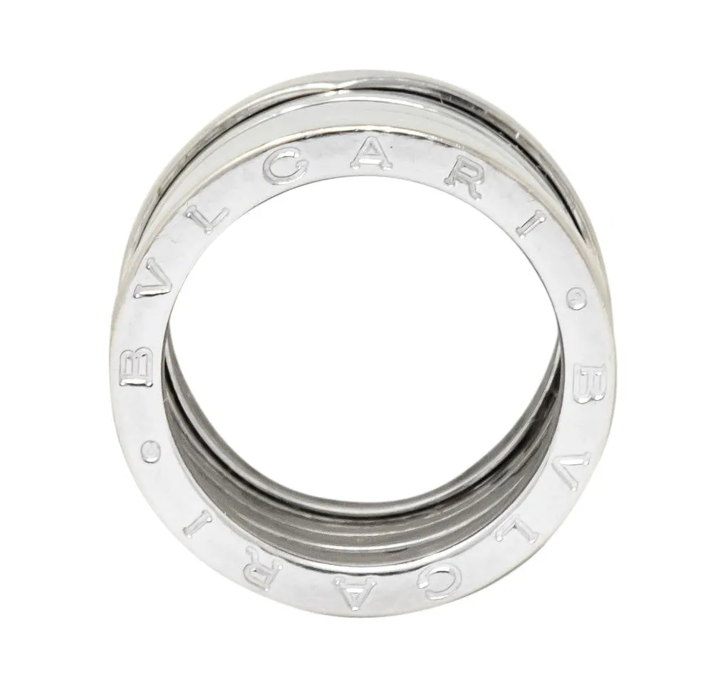 Bulgari Italian 18 Karat White Gold B. Zero1 Band Ring