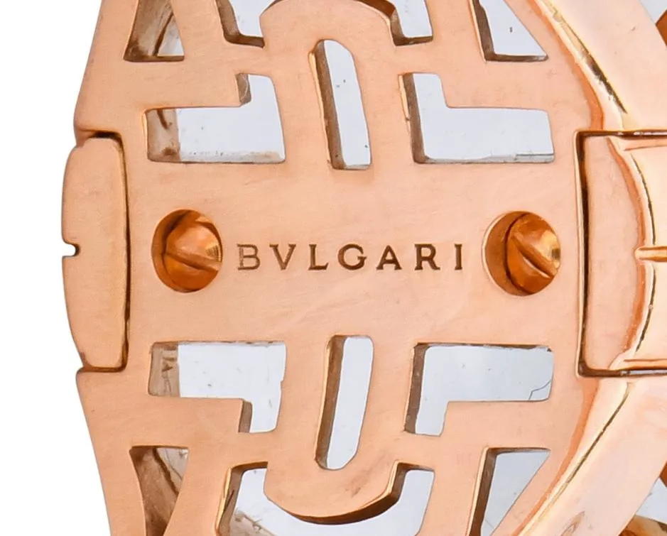 Bulgari Prasiolite Diamond 18 Karat Rose Gold Parentesi Cocktail Ring
