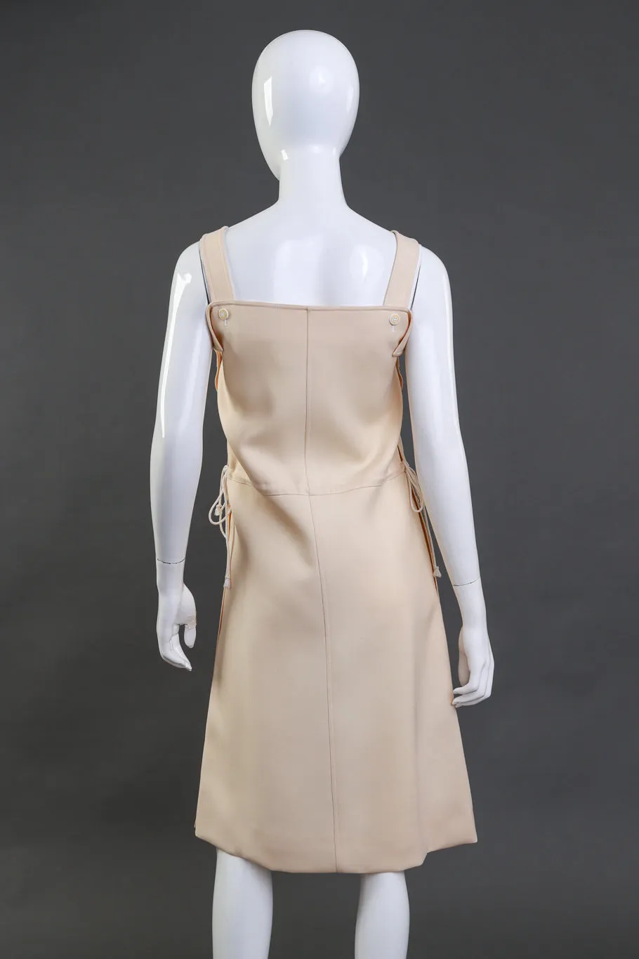 Buttercream Pinafore Wool Dress