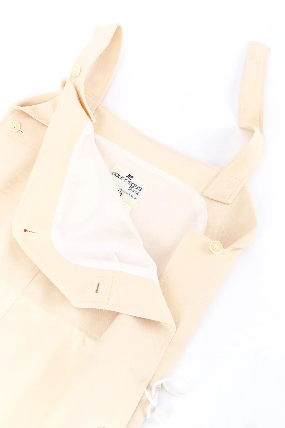 Buttercream Pinafore Wool Dress